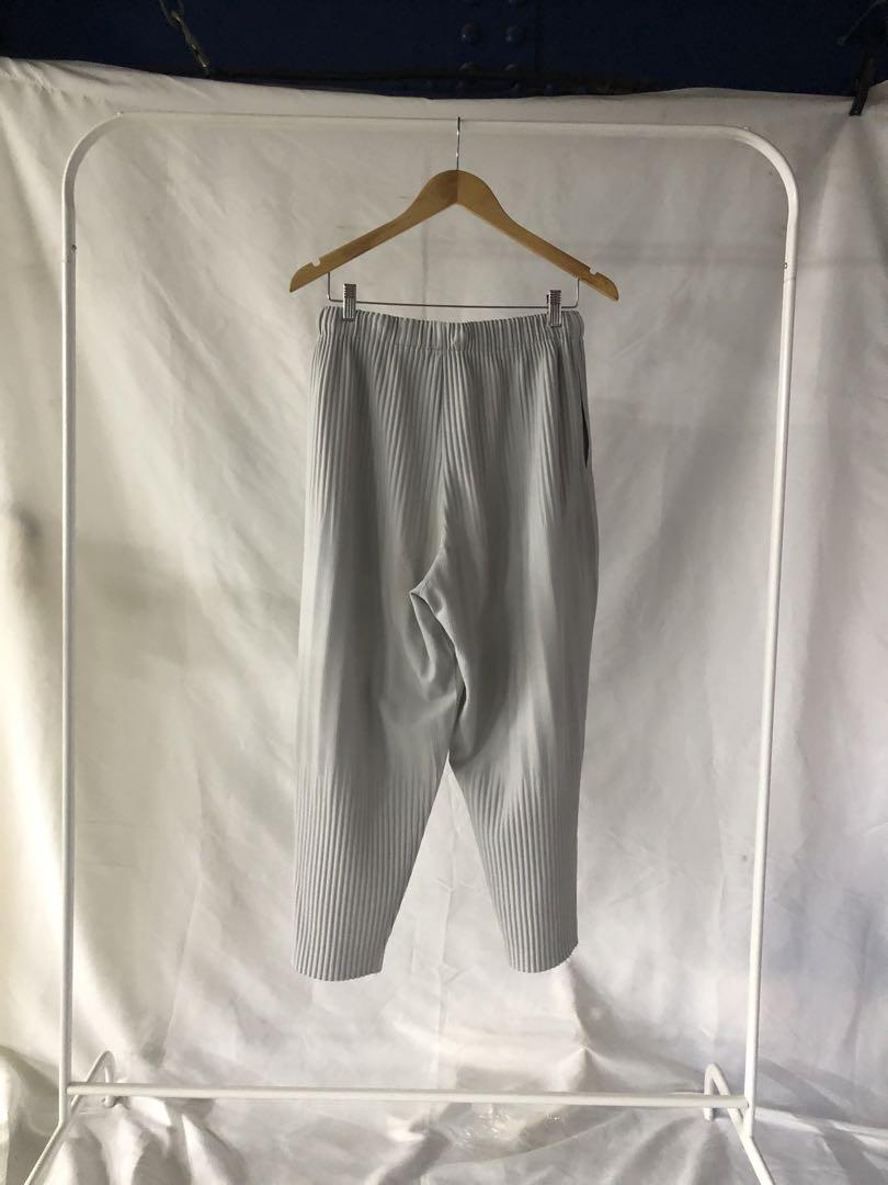 issey miyake homme plisse サルエルパンツ グレー 1 - メルカリ