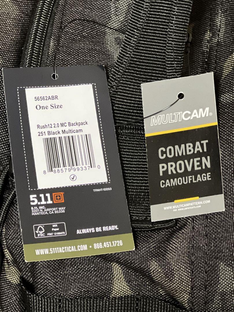 個人装備 5.11 Tactical RUSH12 2.0 BLACK MULTICAM 5.11 Tactical RUSH 12 2.0 Backpack - Multicam - TacSource
