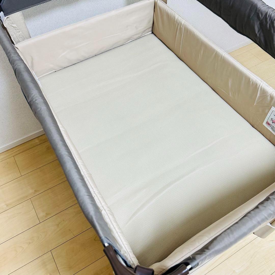 ✨ほぼ未使用✨Aprica ココネルエアー ココアブラウン 人気 ベビーベッド