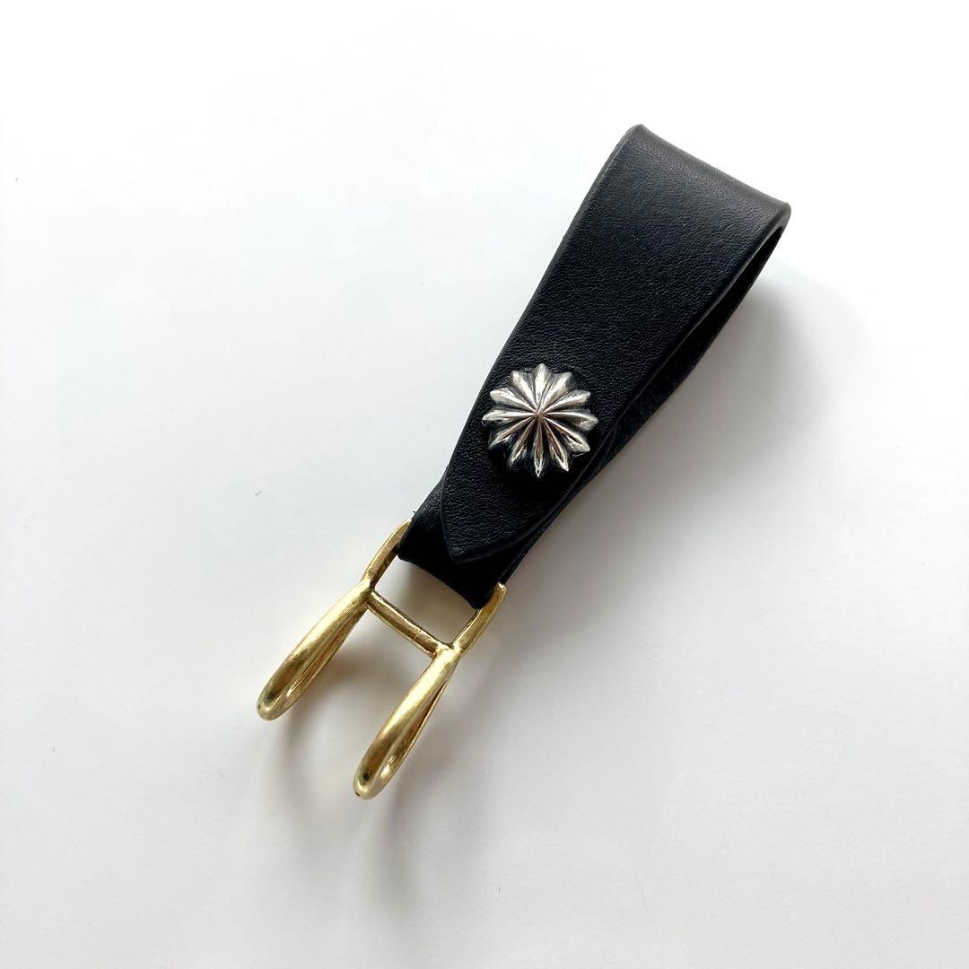 シルバー925 アポロコンチョ レザーベルトループ クロスボール インディアン