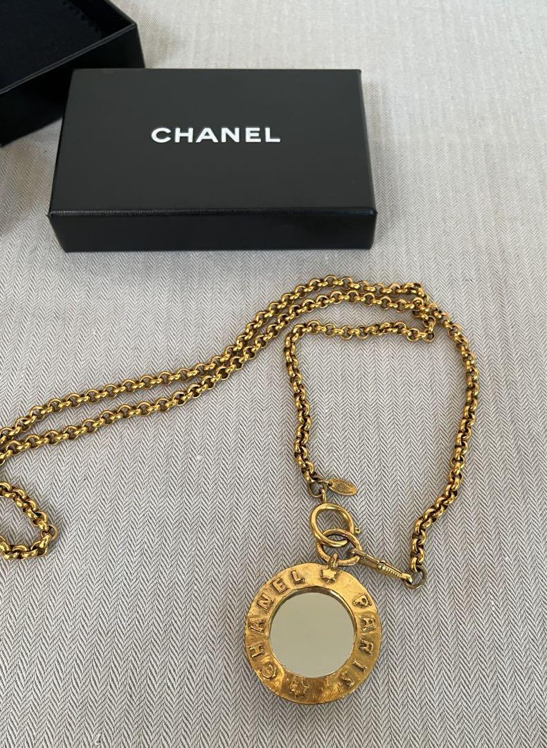 シャネル CHANEL ヴィンテージ ミラー ネックレス 画像2