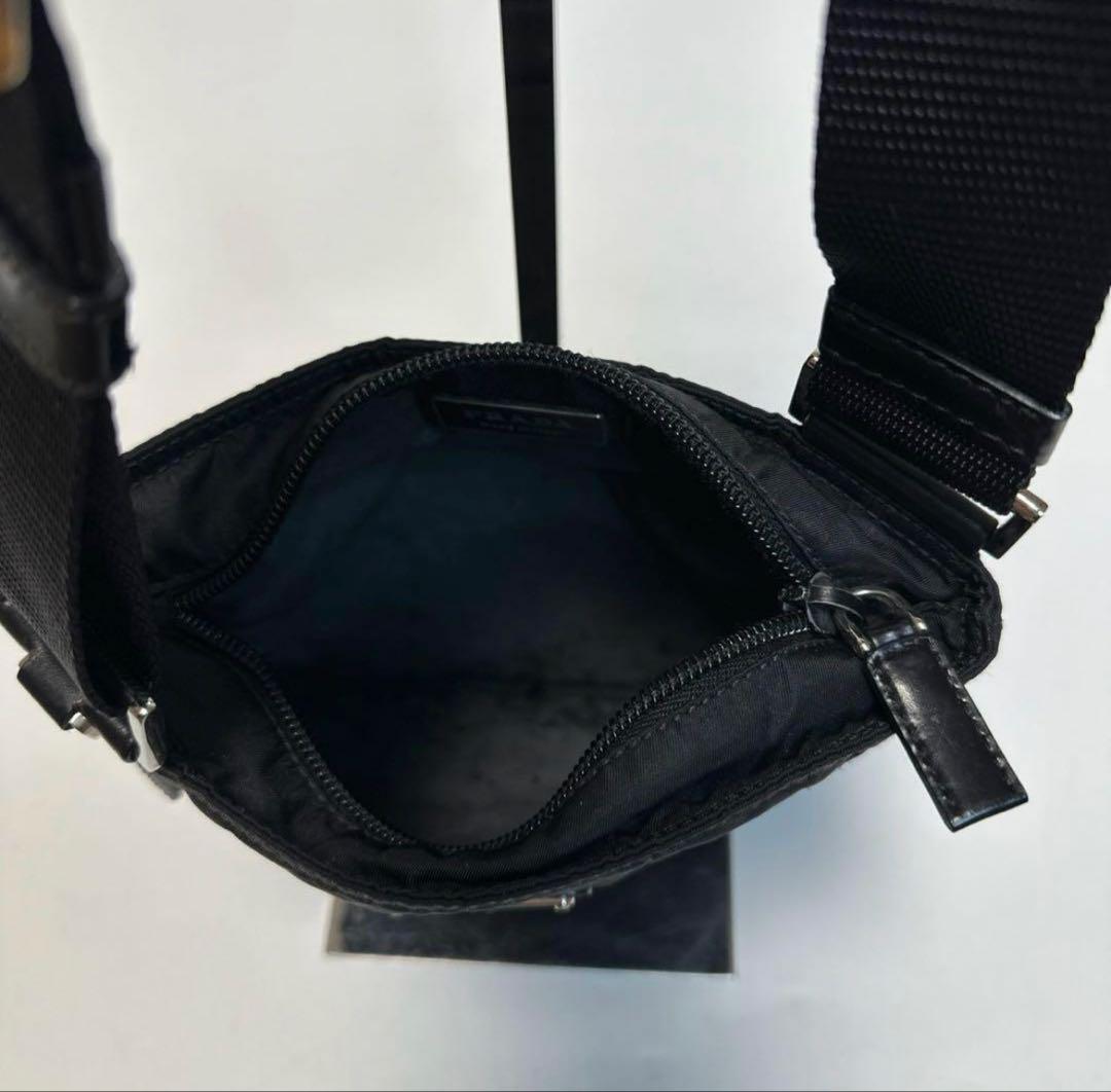 【美品】PRADA 黒 ナイロン ショルダーバッグ