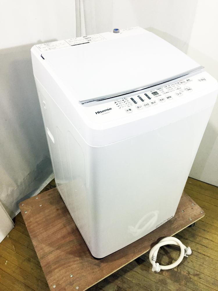 30日迄！18年製★ハイセンス 5.5㎏ 洗濯機【HW-G55A-W】I893 30日迄！送料無料☆ハイセンス 5.5㎏ 洗濯機【HW-G55A-W】I893