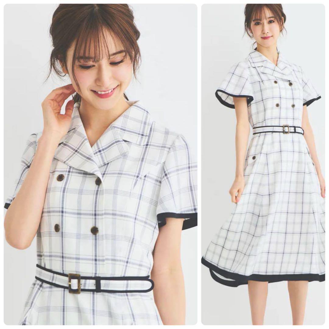 LAISSE PASSÉ レッセパッセ♡トレンチチェックシャツワンピース