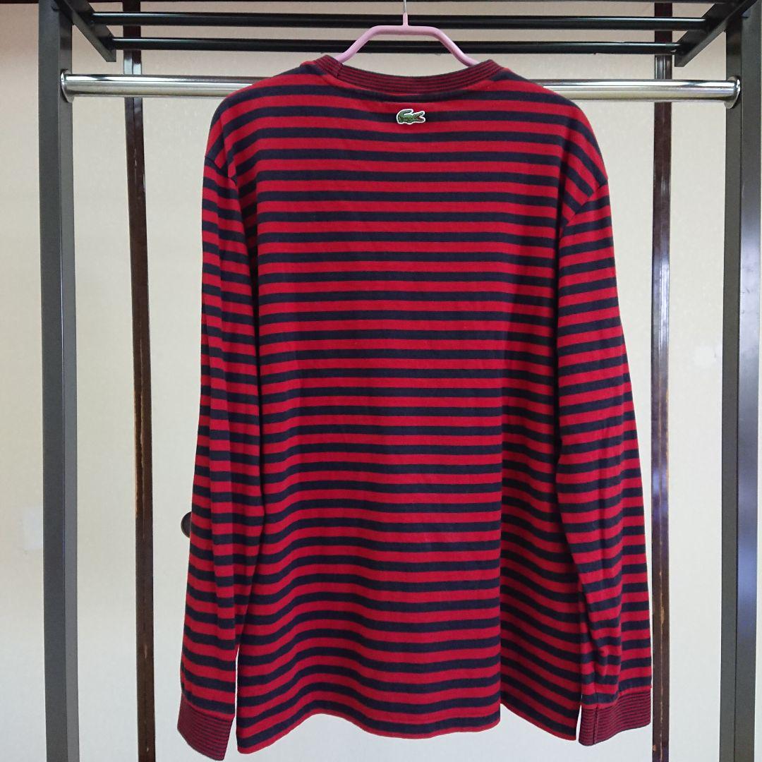 LACOSTE ボーダークルーネック XS