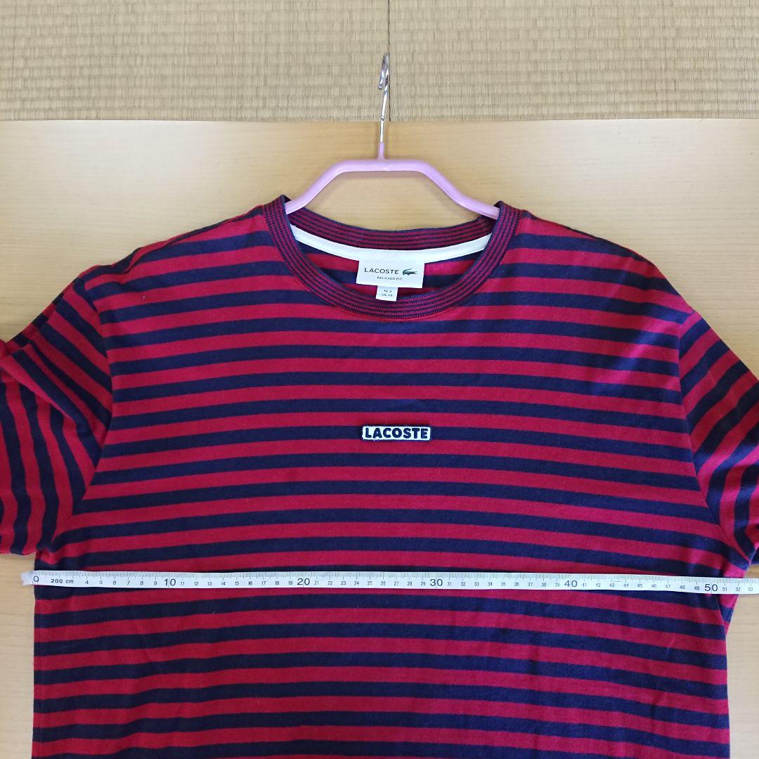 LACOSTE ボーダークルーネック XS