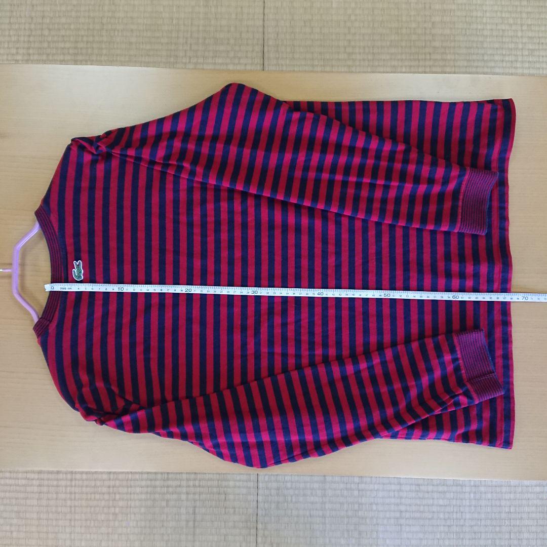 LACOSTE ボーダークルーネック XS