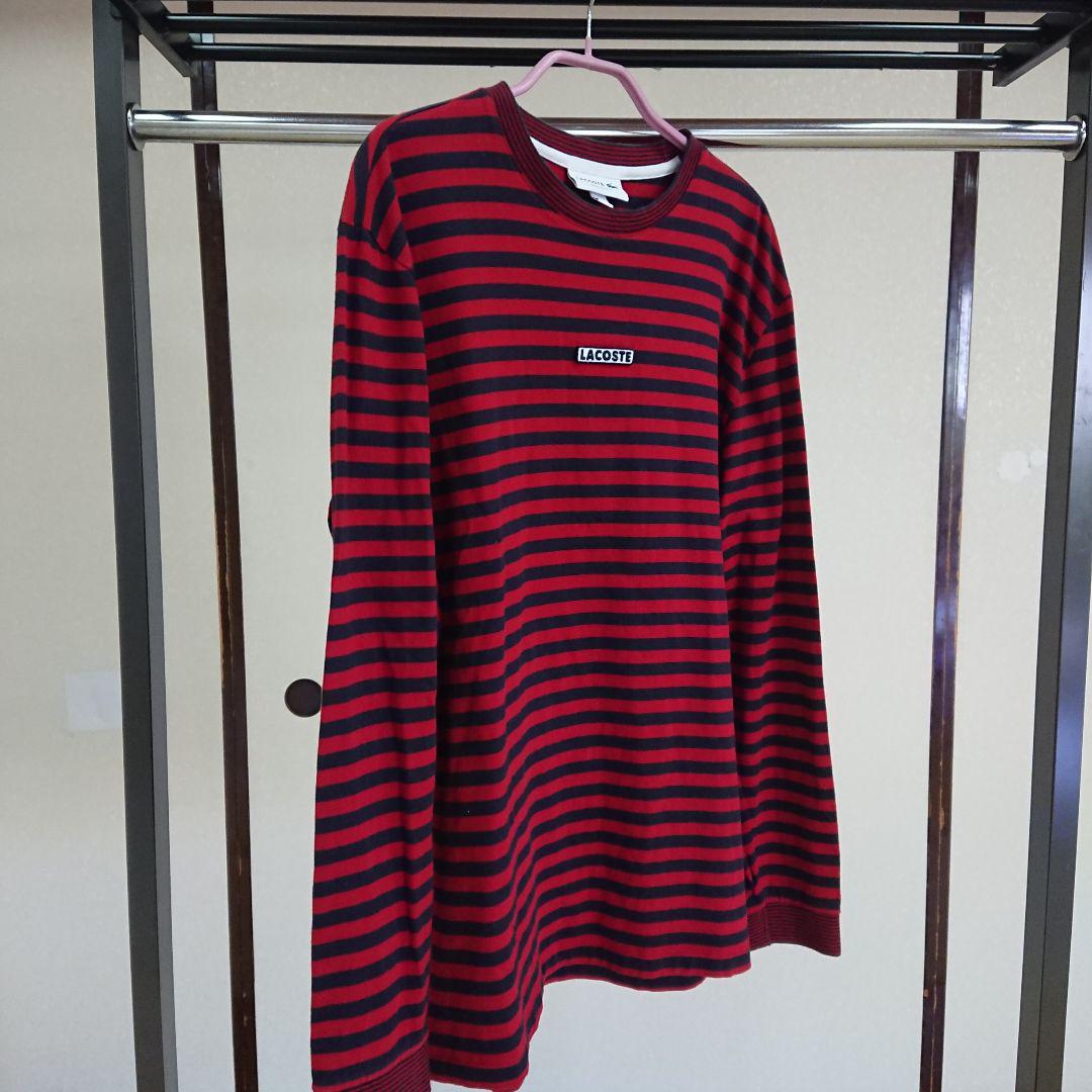 LACOSTE ボーダークルーネック XS