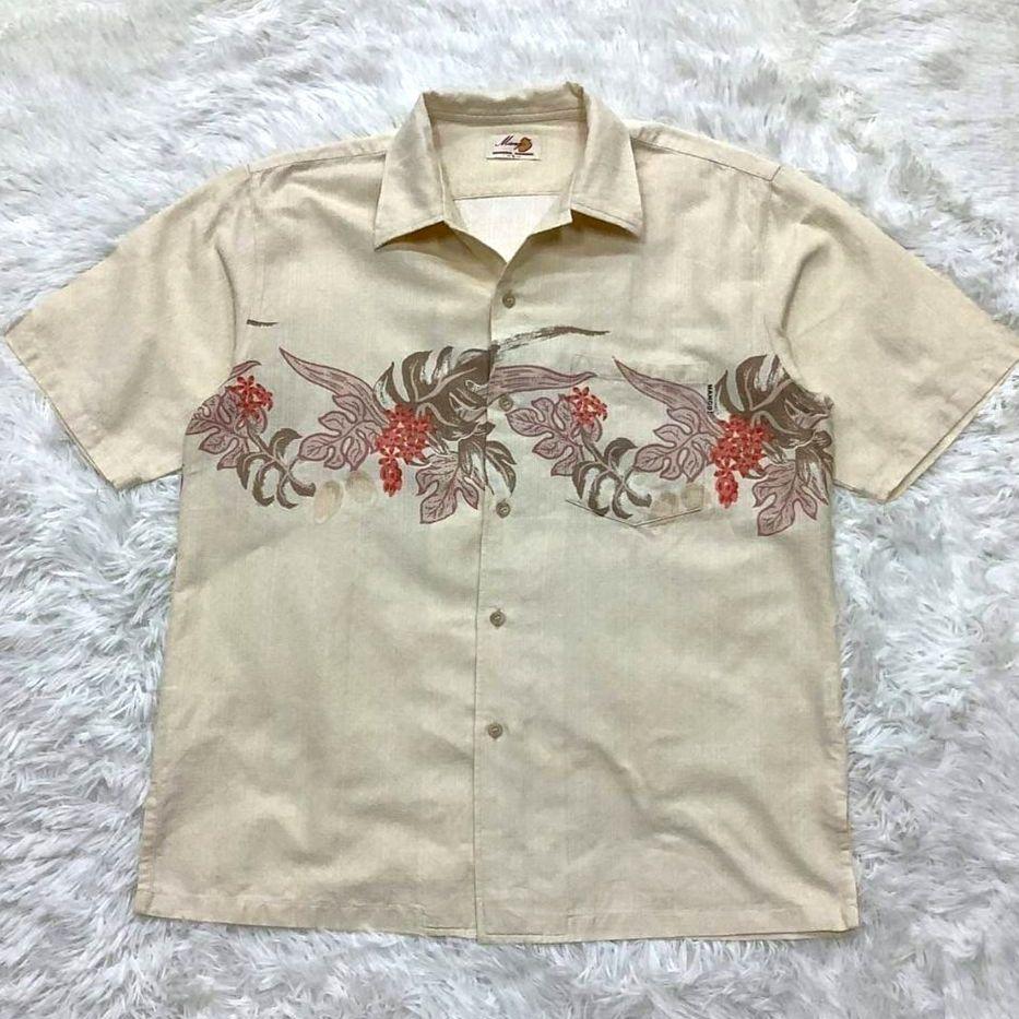 かりゆしウェア クールビズ メンズ 半袖 観光 沖縄 ボタニカル 収納