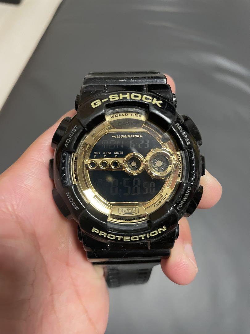 G-SHOCK デジタル時計 ブラック/ゴールド