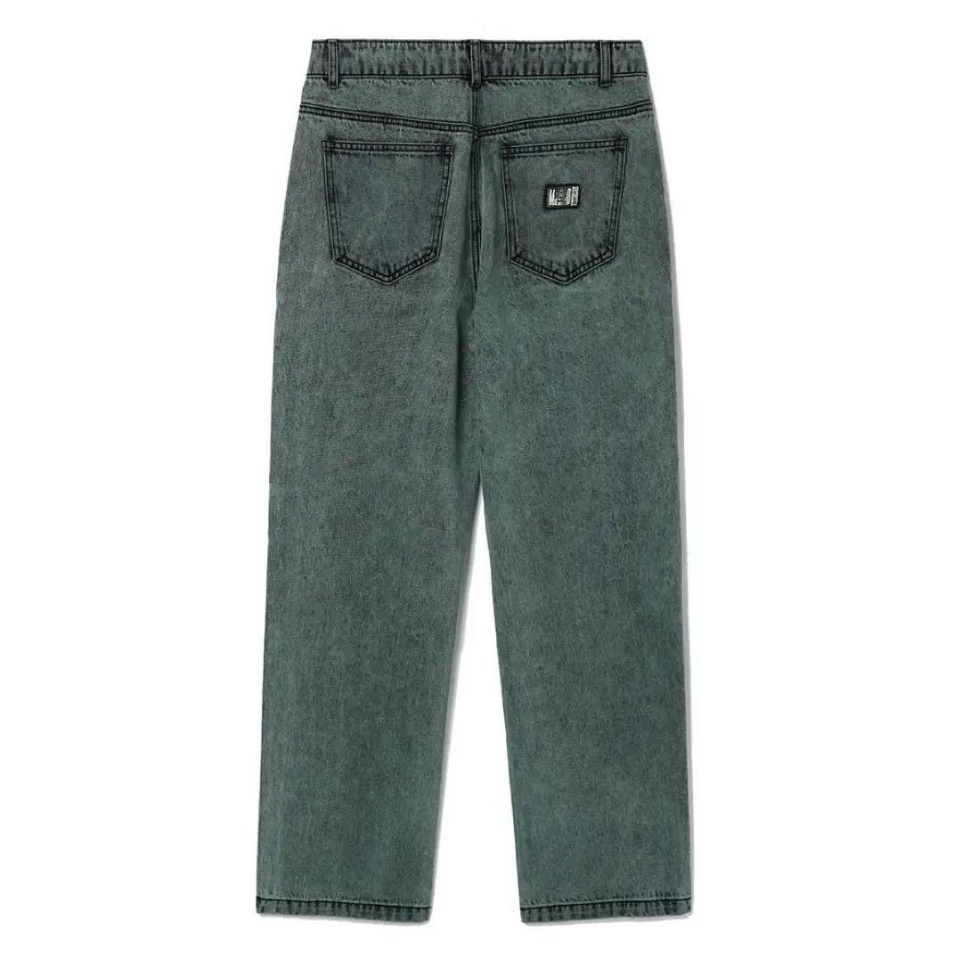 パンツ MAHAGRID OVERDYED ACID DENIM PANT BLUE