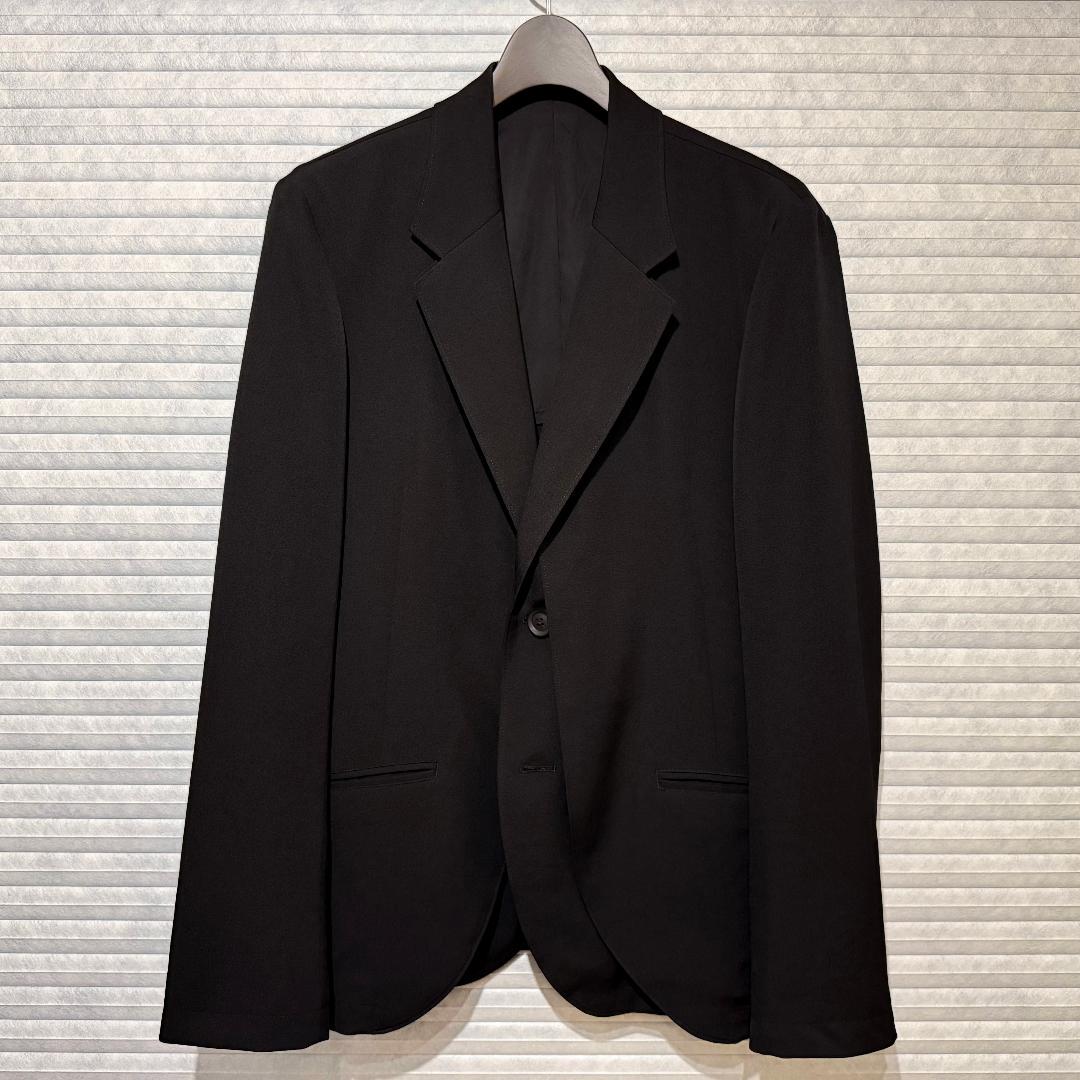 ヨウジヤマモトプールオム 21AW シワギャバ前二重フラシジャケット Size2