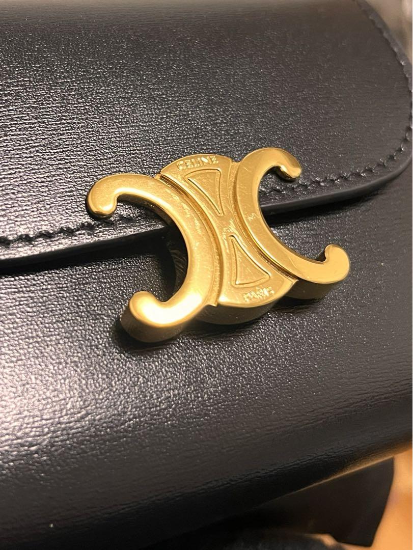 CELINE スモールウォレット CELINE】セリーヌ スモールウォレット トリオンフ ミニ財布