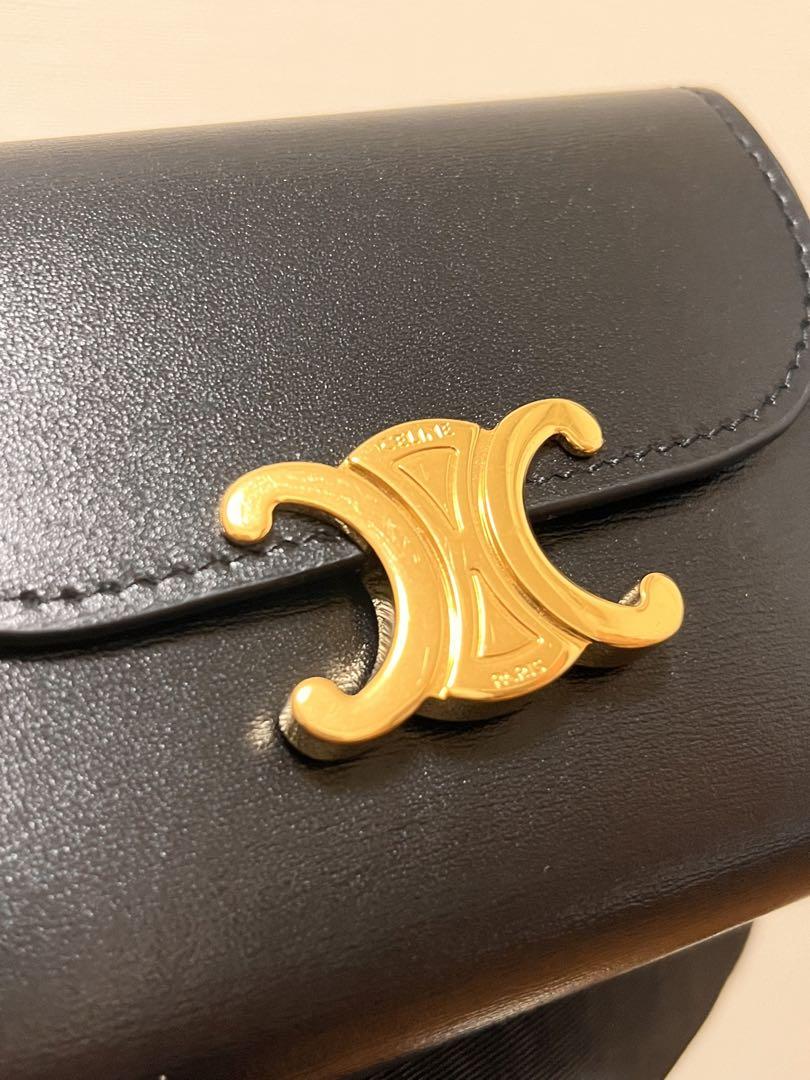 【CELINE】セリーヌ 在庫あり スモールウォレット トリオンフ セリーヌ☆ スモールウォレットトリオンフ(直営店） (CELINE