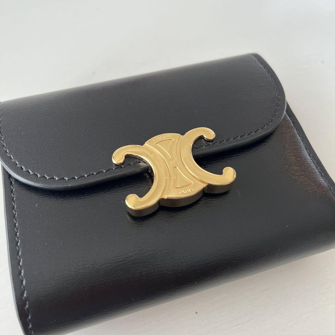 CELINE セリーヌ スモールウォレット トリオンフ シャイニー
