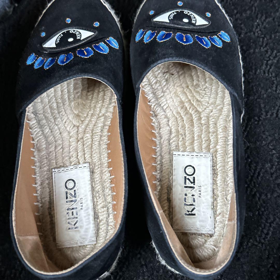 【初回限定】 ケンゾー KENZO 37 エスパドリーユ ビッグアイ スリッポン 靴