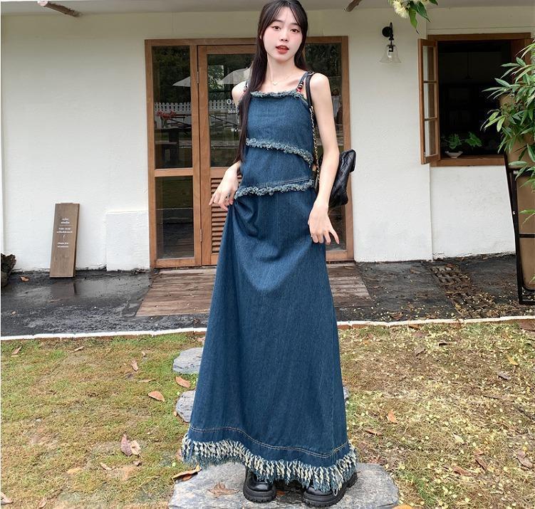 【大きいサイズ有】 レディース デニム ワンピース 春夏 秋 新品 サロペット