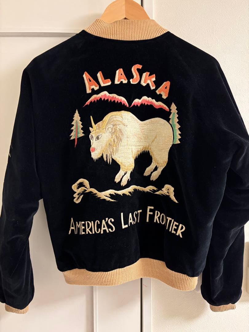 テーラー東洋 スカジャン アラスカジャン 別珍 M 刺繍 テーラー東洋 スカジャン アラスカジャン 別珍 M 刺繍