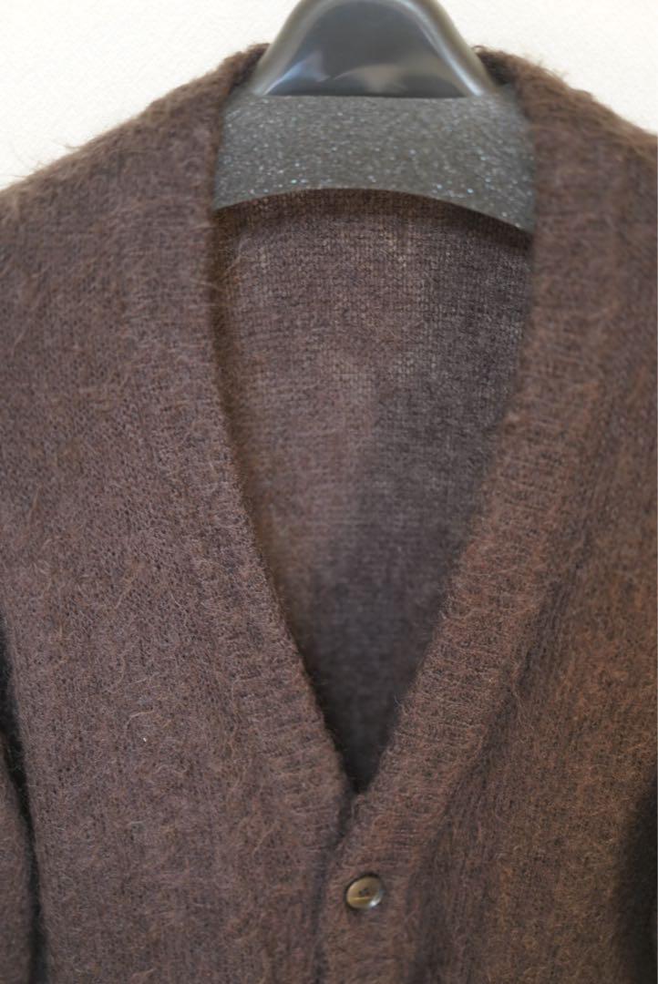 トップス BRUSHED SUPER KID MOHAIR KNIT CARDIGAN