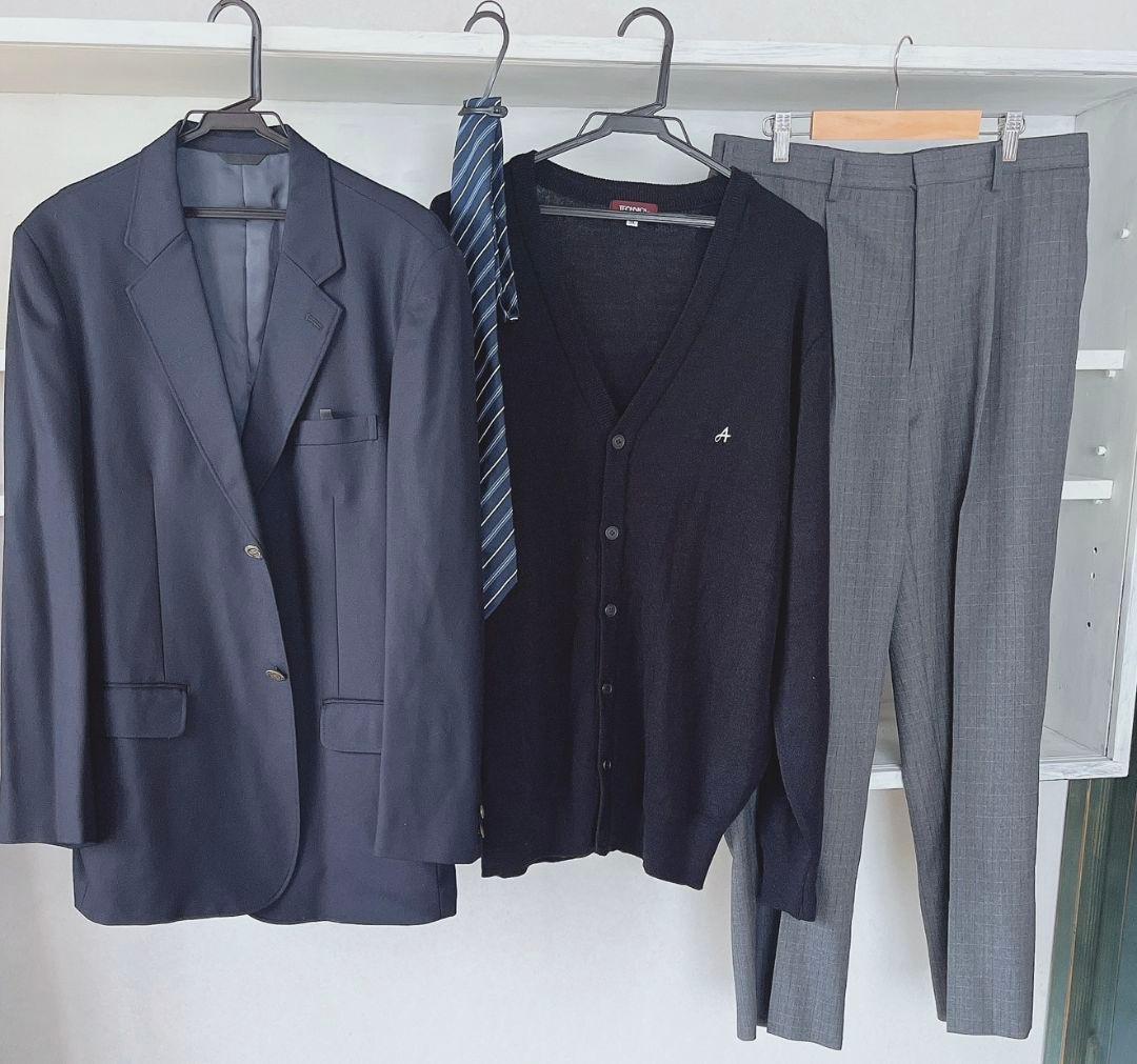 高校【ブレザー学生服セット】男子、未使用に近い完美品