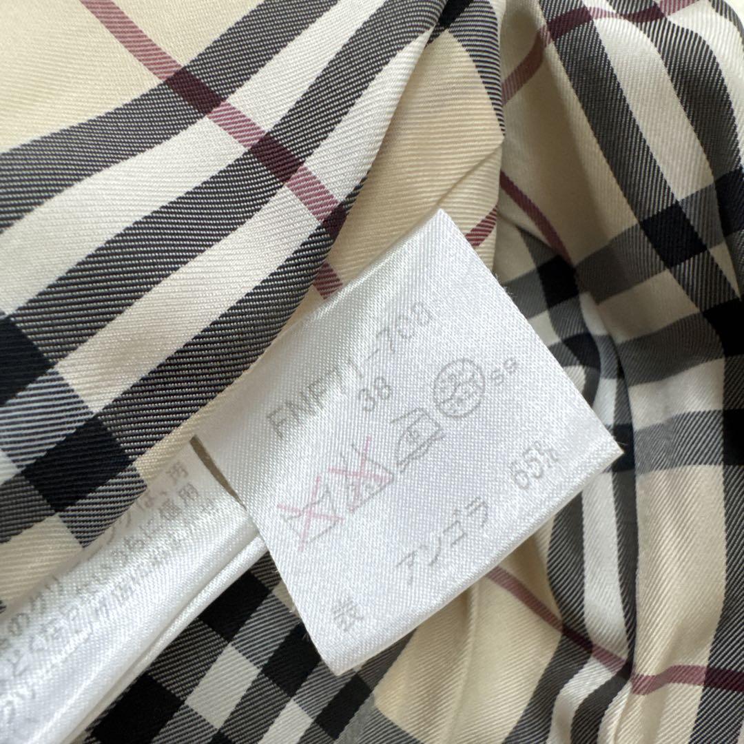 BURBERRYLONDON アンゴラ混　ハーフコート　ノバチェック　Lサイズ 希少 Lサイズ Burberry London ノバチェック コート ウール