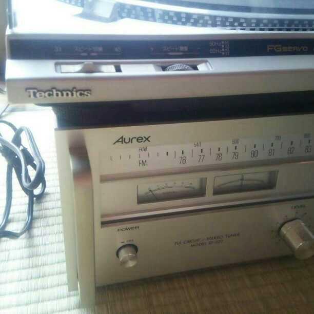 ジャンクTechnice　Aurex　オーディオセット  レコードプレーヤー ジャンクTechnice Aurex オーディオセット レコードプレーヤー