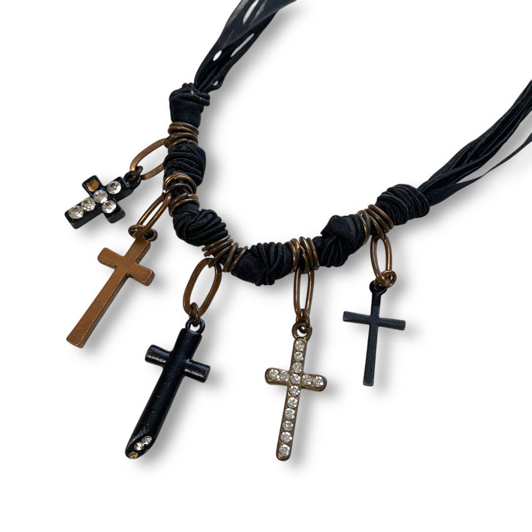 アクセサリー archive unknown multi cross necklace