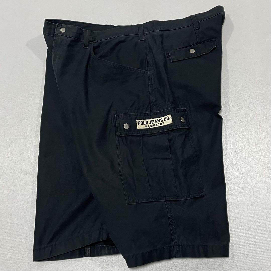 初売り 福袋 90s ブラック W42 ハーフ バギーパンツ カーゴ Lauren Ralph パンツ