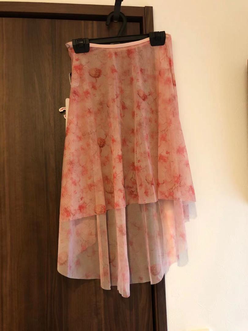 新品! バレエ スカト(後ろが長め)花柄