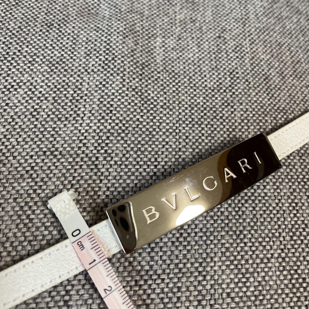 美品ブルガリベルト BVLGARI(ブルガリ) / ベルト/レザー/BLK/メンズ/ダメージ有