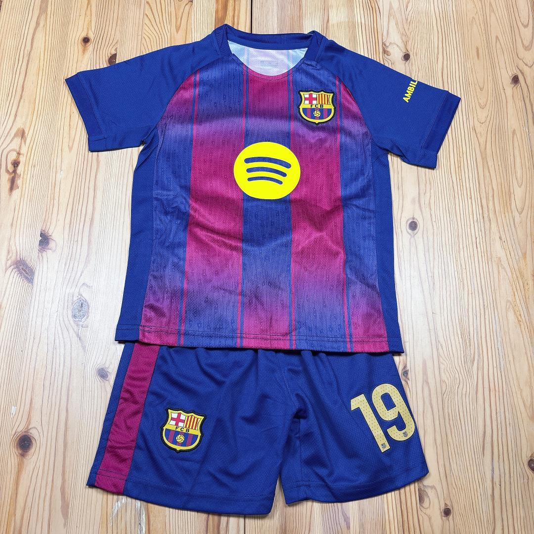 130cmバルセロナ ヤマル ユニフォーム キッズサッカー練習試合