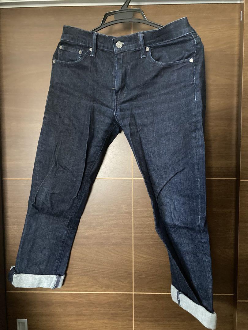 LEVI'S ダークブルー ストレートデニム Levi's リーバイス ダークブルー ストレートデニム W31 美品