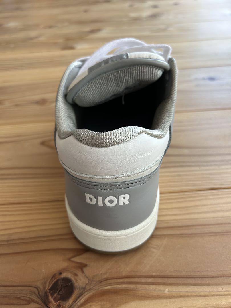 Dior B27 ロートップスニーカー オブリーク ジャガード ホワイト/グレー