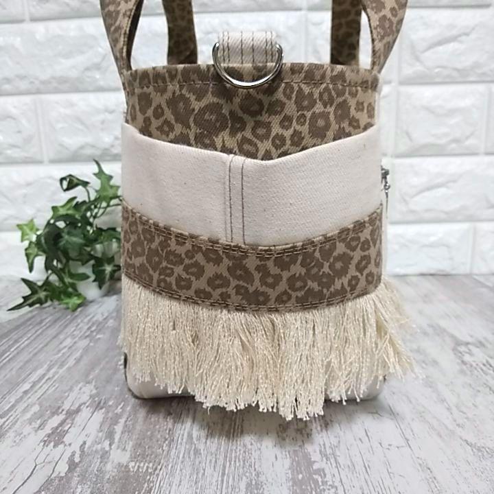 リメイクデニム★サイドフリンジトートバッグAnimal