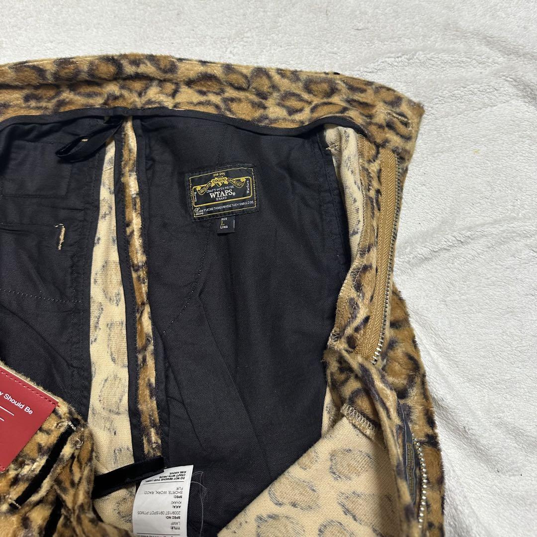 希少 美品 wtaps 00s レオパードショーツ 画像8