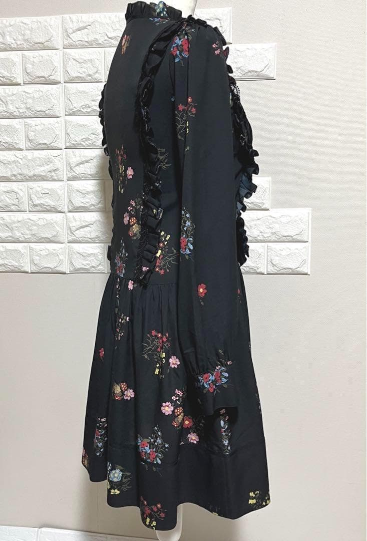 ERDEM×H&M 花柄ワンピース ネイビー S 美品 限定コラボ