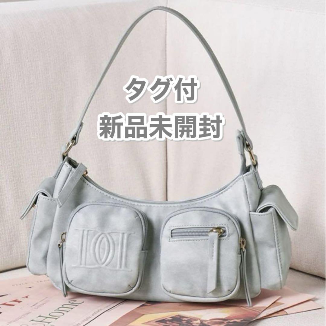 Darich ダーリッチ DDレザーハンドルバッグ　サックス　SAX ロゴ 新品