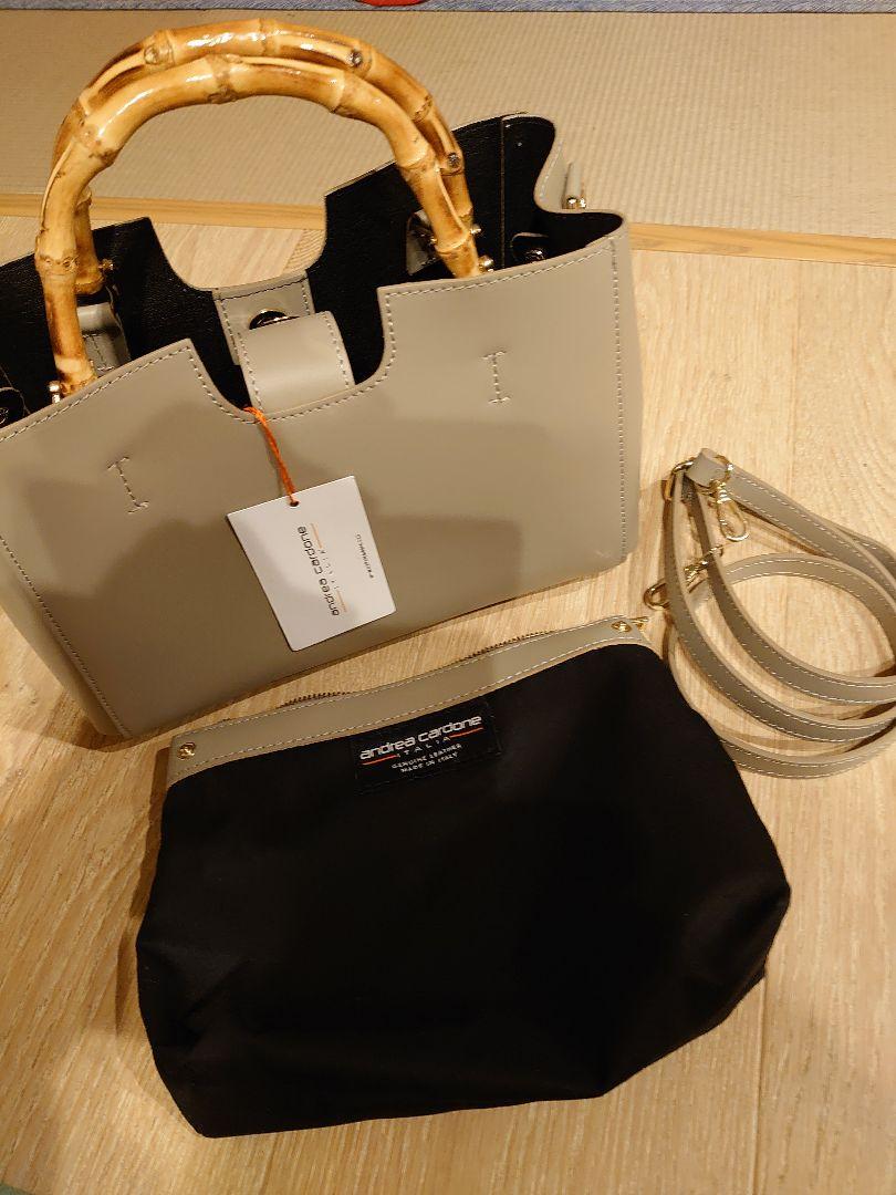andrea cardoneバンブーハンドルバッグ