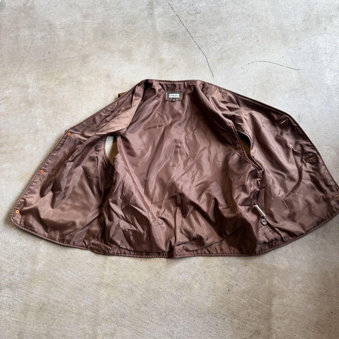 1980's〜1990's OLD UNIQLO カウレザーベスト