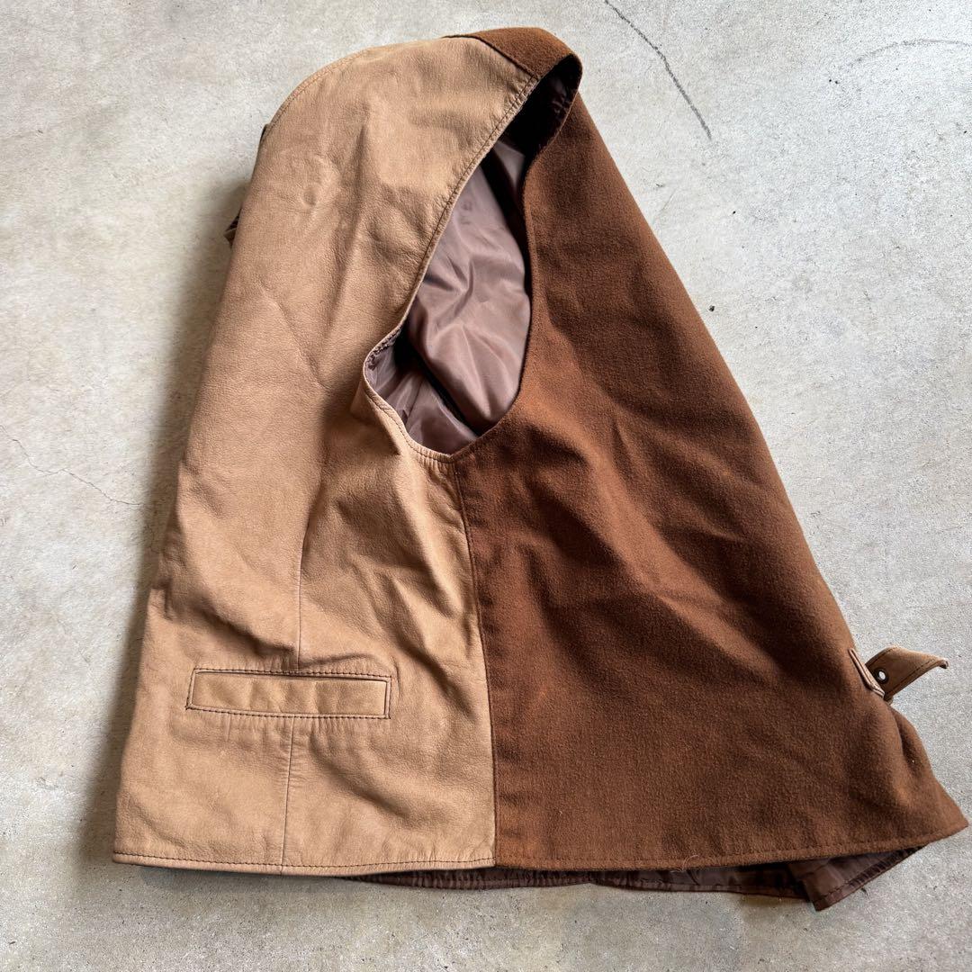 1980's〜1990's OLD UNIQLO カウレザーベスト