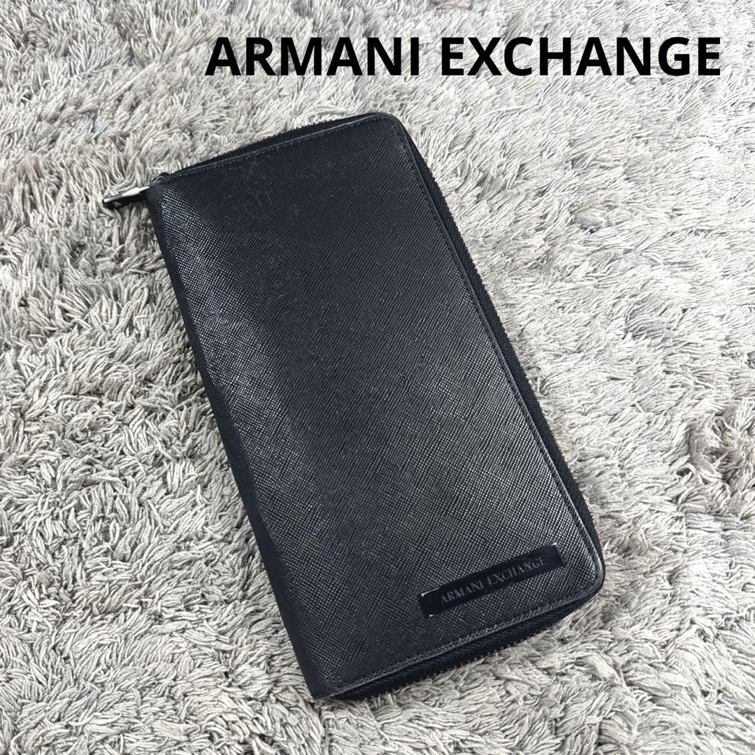 ARMANI EXCHANGE クラッチウォレット 長財布 ラウンドファスナー