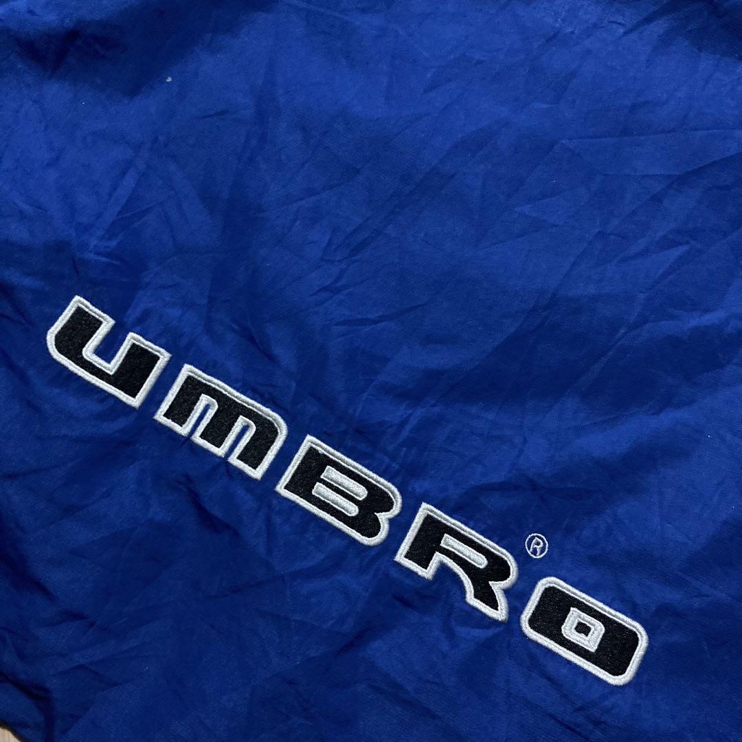 90s UMBRO ナイロントラックジャケット 企業ロゴ ユーロサッカー 刺繍