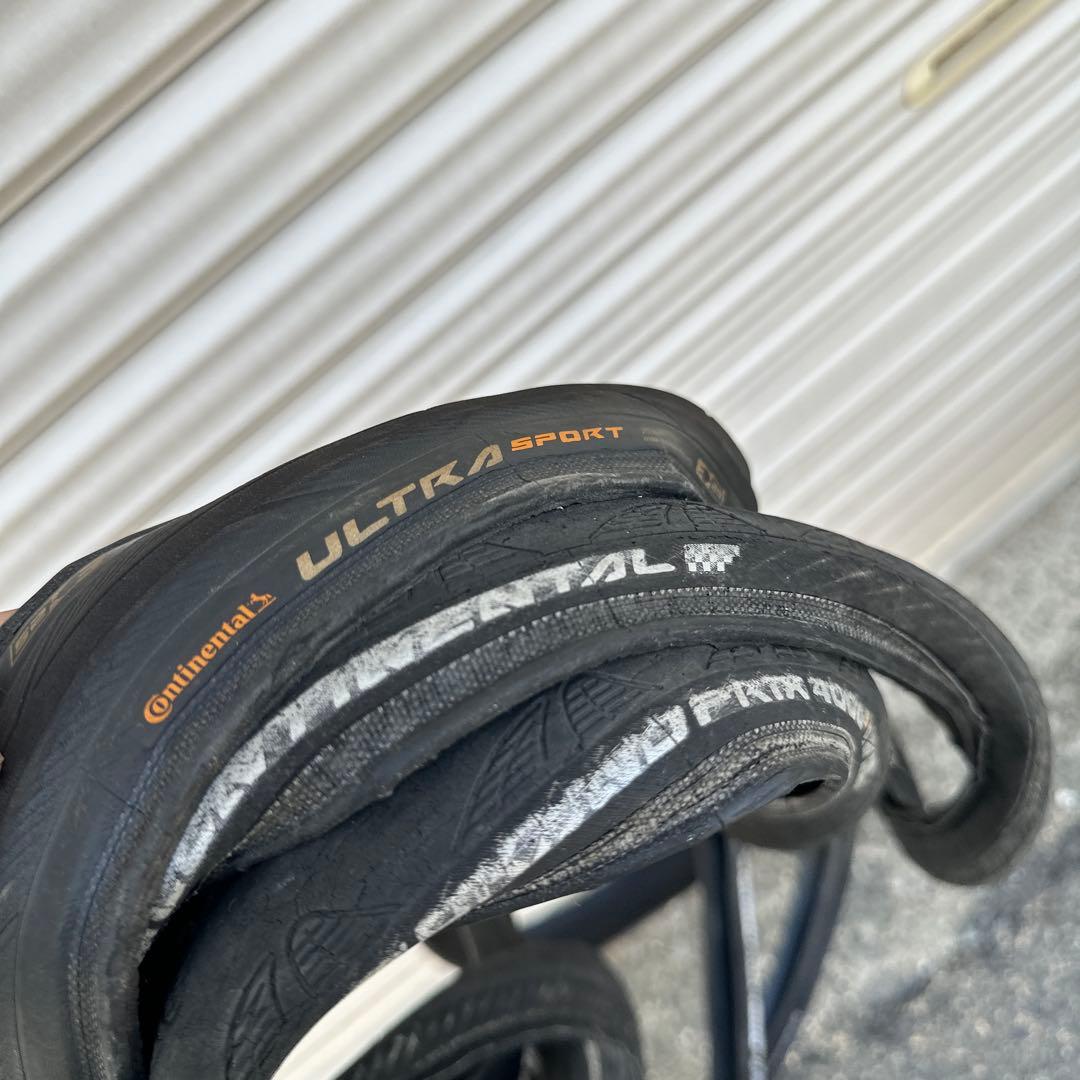 自転車 タイヤ ジャンク 大量 700cContinental BRIGHTFACE_UK