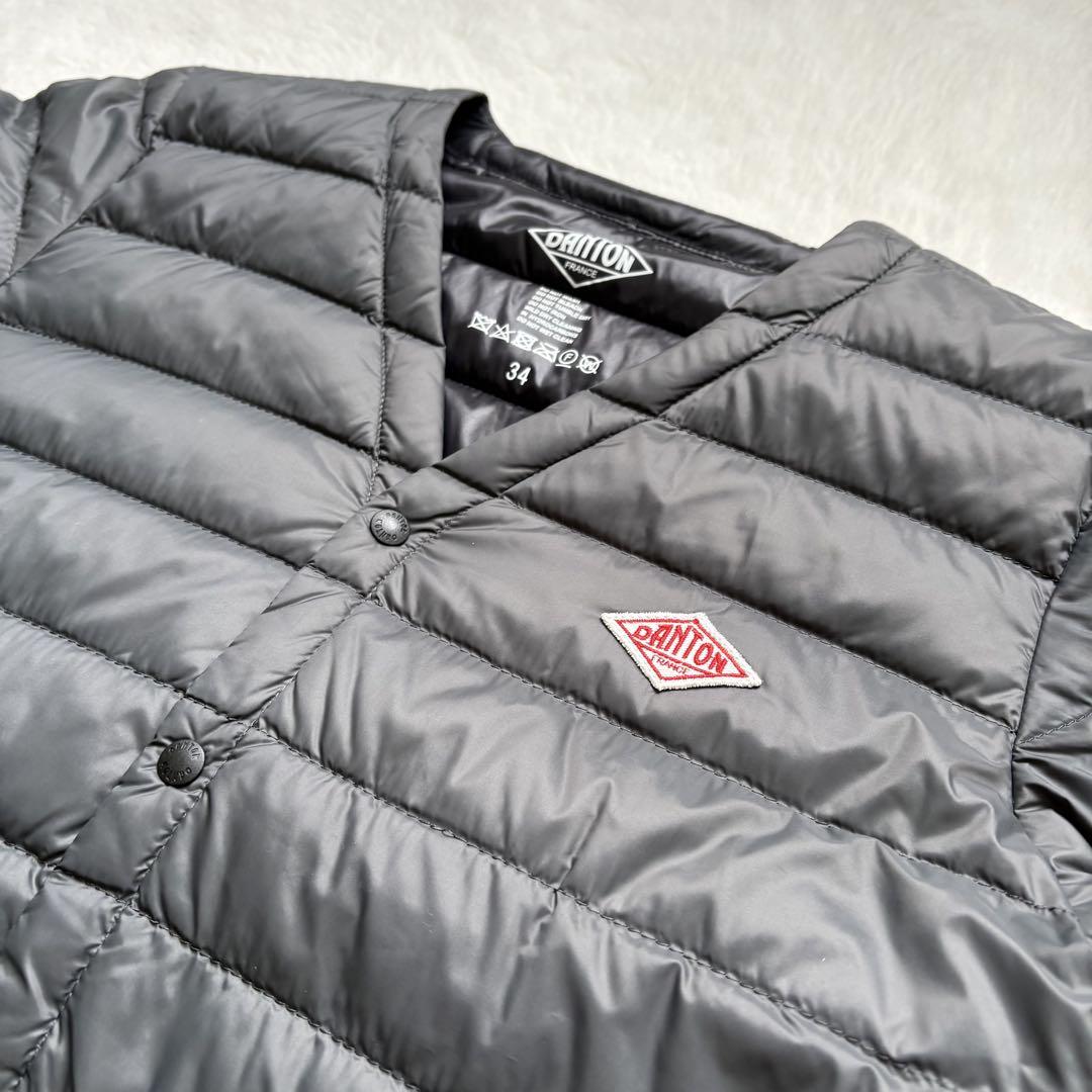 【美品】DANTON ダントン ロングライトダウン インナーダウン　グレー　S