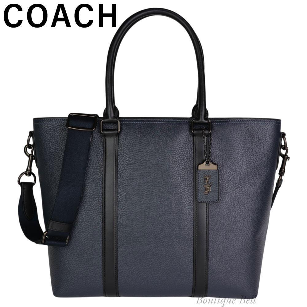 良品 COACH コーチ メトロポリタン トートバッグ ペプルドレザー ネイビー 最高 ソフト COACH（コーチ）の「メトロポリタン トート WEAR