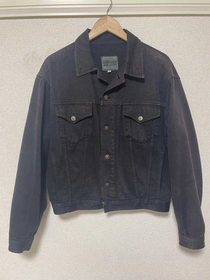 VERSACE JEANS COUTURE ブラックデニムジャケット Mサイズ