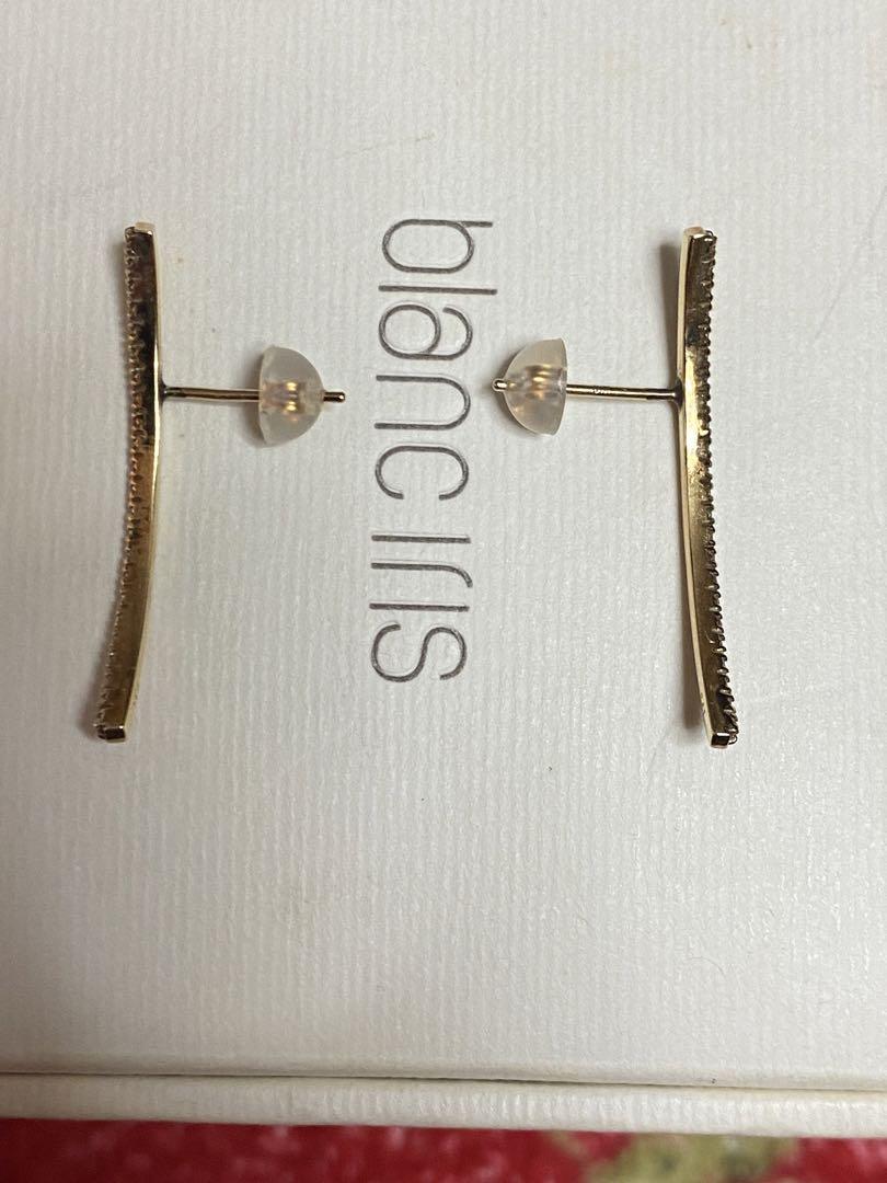 BLANC IRIS ブランイリス コメット K10 ダイヤモンド ピアス