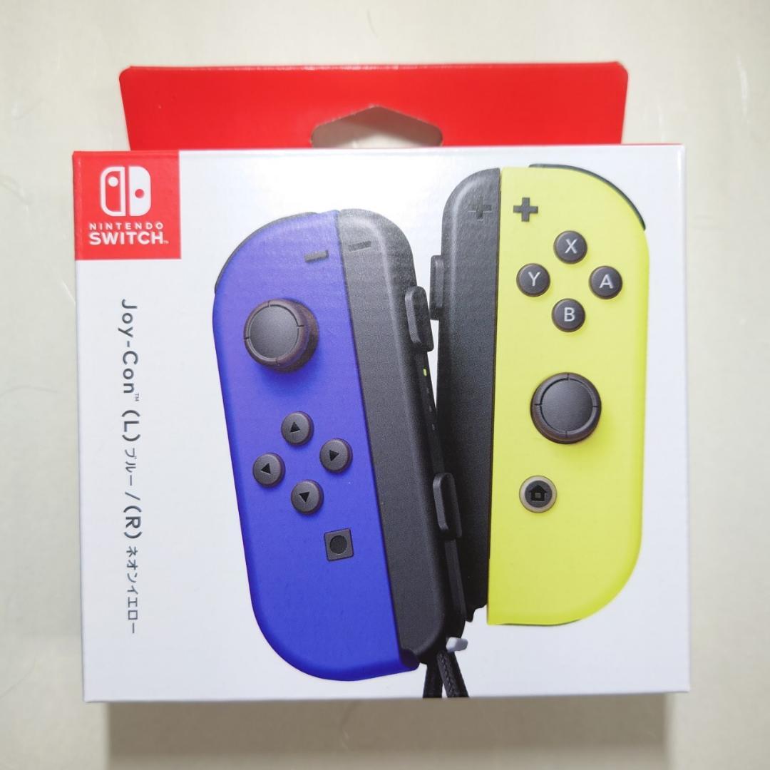 【新品未開封】Switch JOY-CON ブルー/ネオンイエロー Amazon.co.jp: 【任天堂純正品】Joy-Con(L) ブルー/(R) ネオン