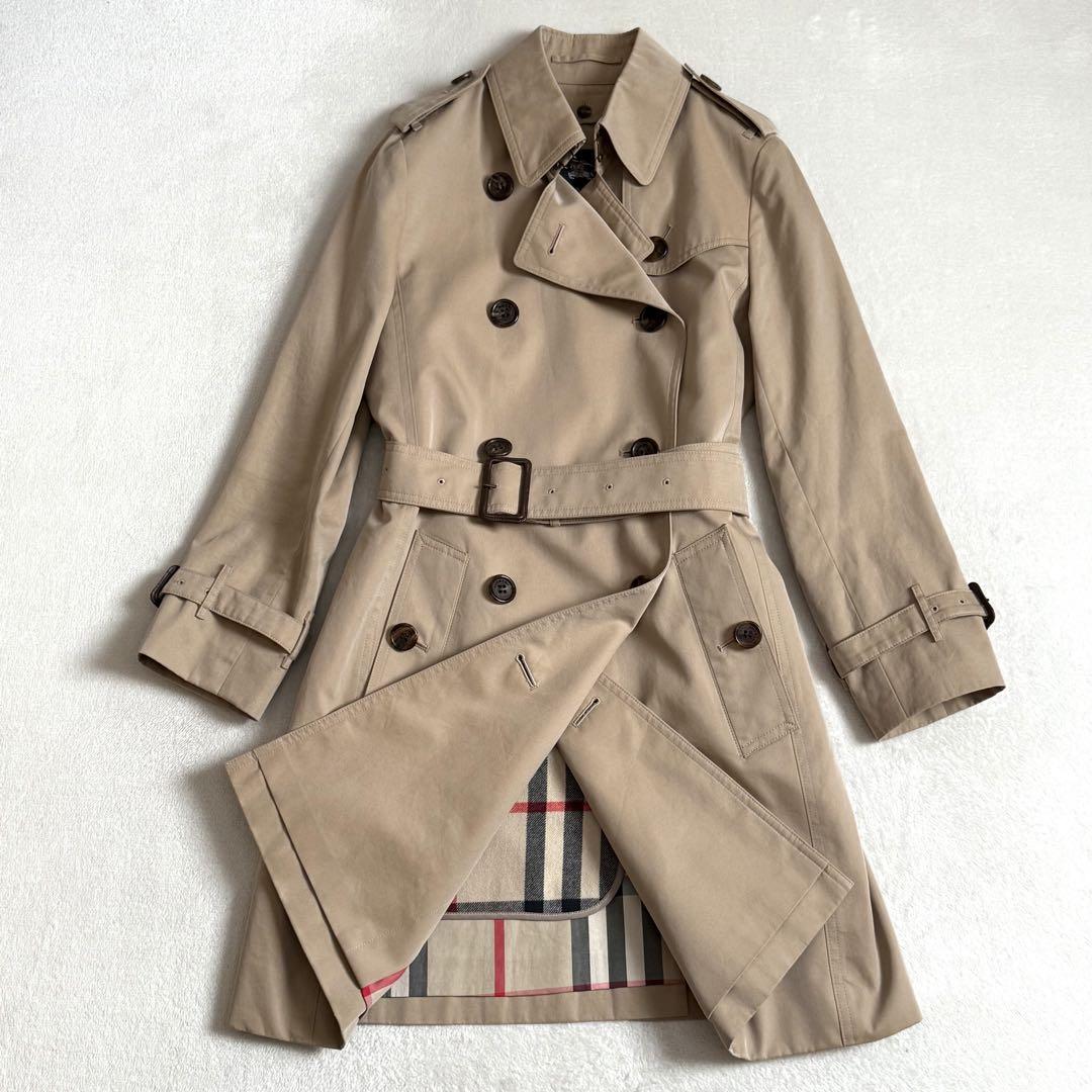 バーバリー　ロング　トレンチコート　美品 BURBERRY - バーバリー ロング トレンチコート 36の通販 by A's