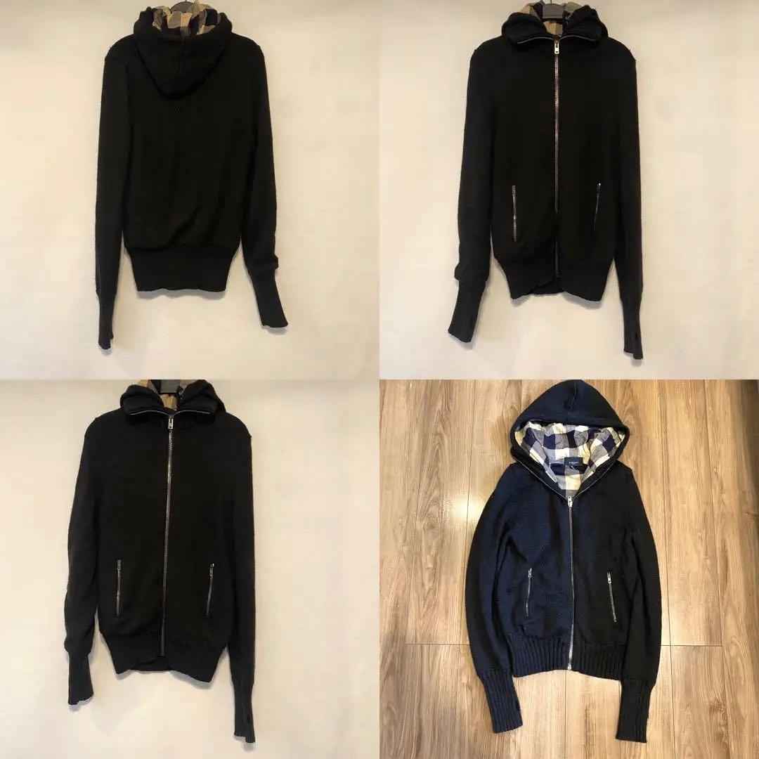 GIVENCY ジバンシー アルパカ混 ニットパーカー ジップアップ 黒 S GIVENCY ジバンシー アルパカ混 ニットパーカー ジップアップ 黒 S